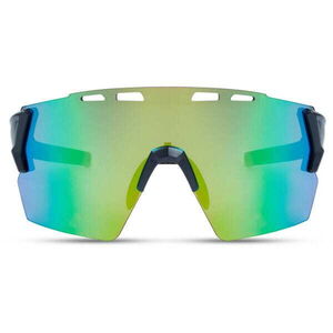 MADISON Clothing Stealth Glasses - matt dark grey / green mirror click to zoom image