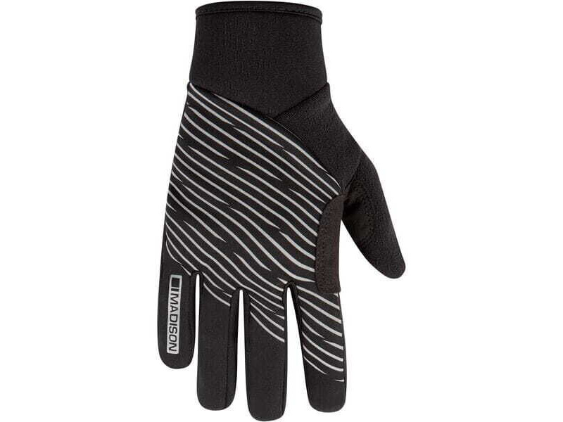 MADISON Clothing Stellar Reflective Windproof Thermal gloves, black click to zoom image