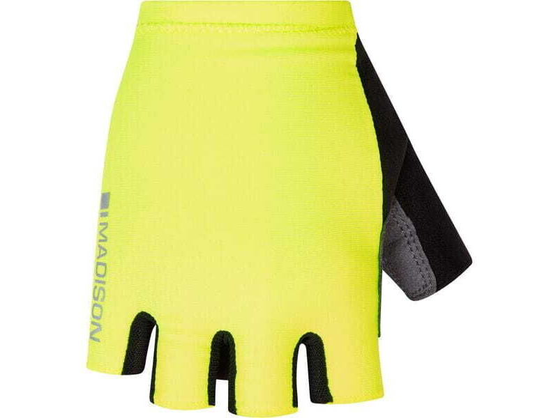 MADISON Clothing Freewheel mitts, hi-viz yellow click to zoom image