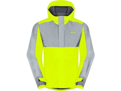 MADISON Clothing Stellar FiftyFifty Reflective mens wproof jkt - hi-viz yw / silv