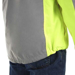 MADISON Clothing Stellar FiftyFifty Reflective mens wproof jkt - hi-viz yw / silv click to zoom image