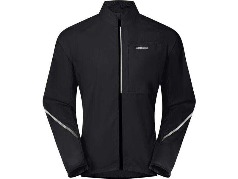 MADISON Clothing Freewheel men's packable jacket, black click to zoom image