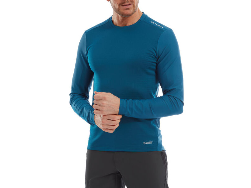 ALTURA Esker Men's Polartec<sup>tm</Sup> Long Sleeve Trail Jersey Navy click to zoom image