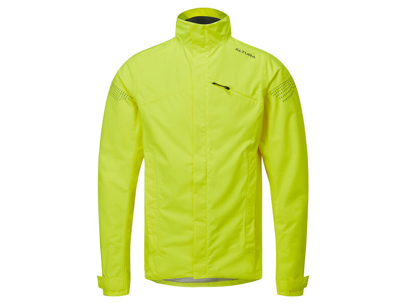 ALTURA Nightvision Nevis Men's Waterproof Cycling Jacket Yellow click to zoom image