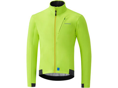 SHIMANO Men's Wind Jacket, Neon Yellow