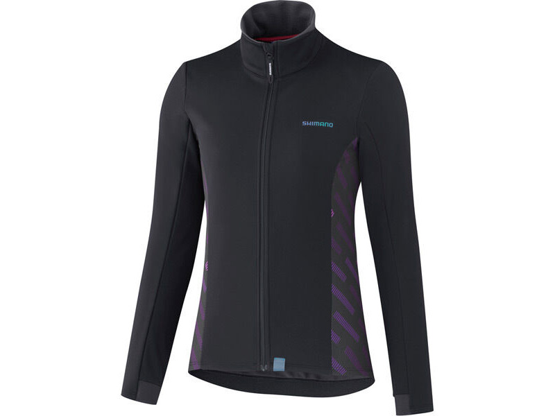 SHIMANO Women's Kaede Wind Jacket, Black click to zoom image