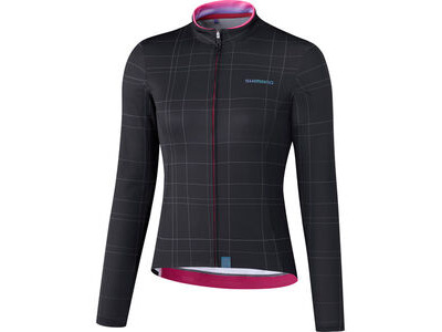 SHIMANO Women's Kaede Thermal Jersey, Black