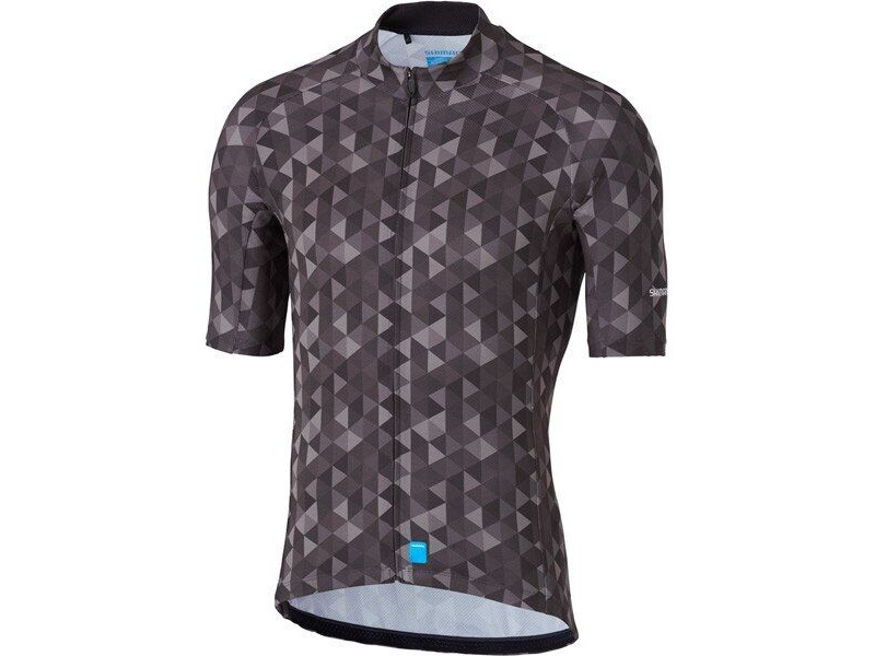 SHIMANO Men's Shimano Team Jersey, Black click to zoom image