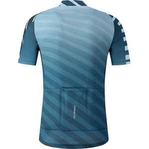 SHIMANO Men's Aerolite Jersey, Navy Zebra click to zoom image