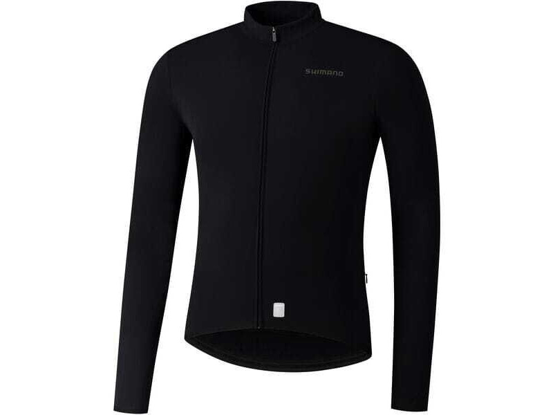 SHIMANO Men's Vertex Thermal Jersey, Black click to zoom image