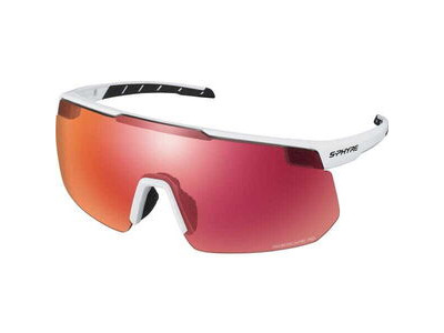 SHIMANO S-PHYRE Glasses, Metallic White, RideScape Road Lens