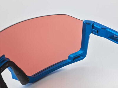 SHIMANO Aerolite Glasses, Metallic Blue, RideScape Road Lens click to zoom image