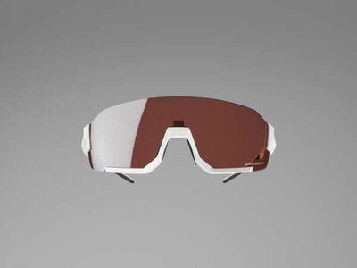 SHIMANO Aerolite Glasses, Metallic White, RideScape Road Lens click to zoom image