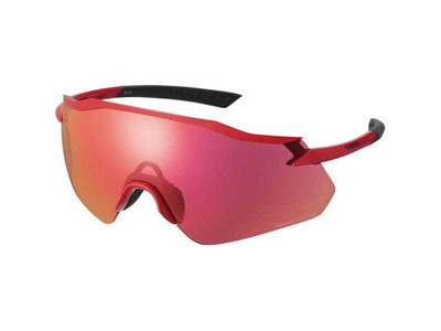 SHIMANO Equinox Glasses, Metalic Red, RideScape Road Lens