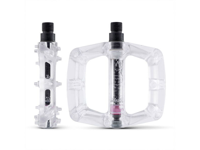 DMR V6 Plastic Pedal - Cro-Mo Axle - Clear click to zoom image