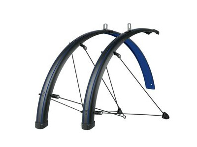 SKS Bluemels Stingray 28 Mudguard Set 45mm 28" 45MM MATT BLACK/OCEAN BLU  click to zoom image