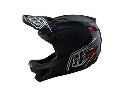 TROY LEE DESIGNS D4 Polyacrylate Helmet Shadow - Black
