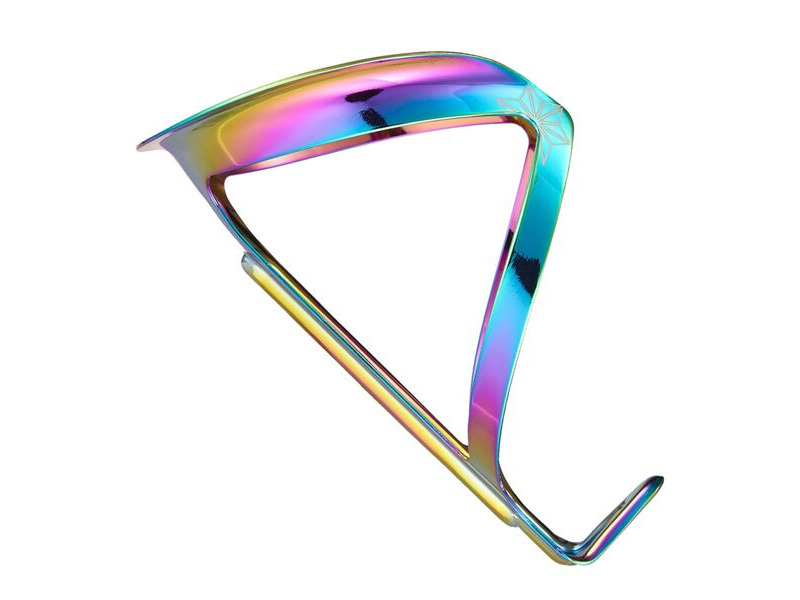 SUPACAZ Fly Cage Ano Bottle Cage Oil Slick click to zoom image