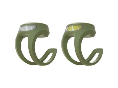 KNOG Frog V3 Rechargeable Twin Pack Green  click to zoom image